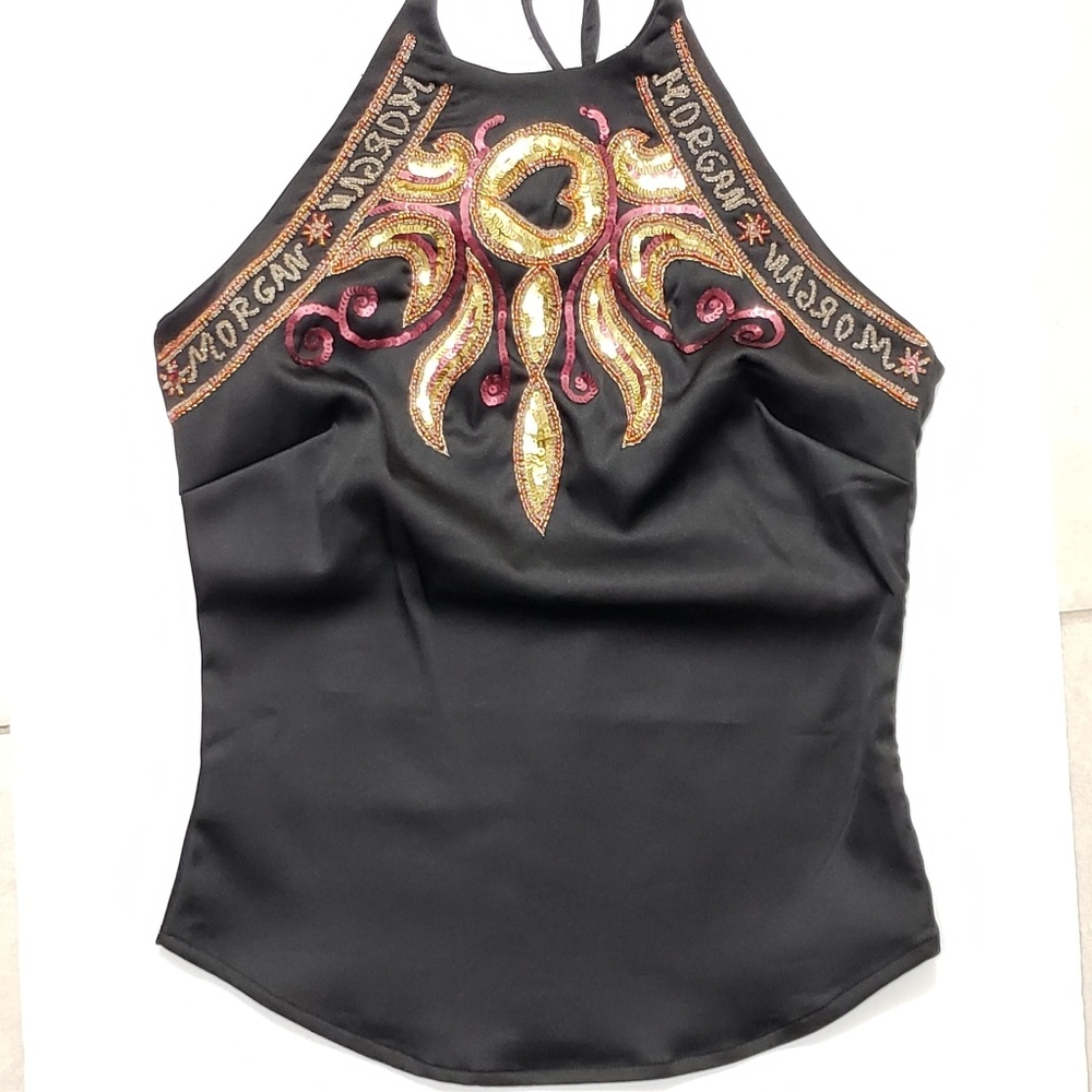 ⤵️⤵EUC Morgan De Toi Exquisite Handmade Halter Top